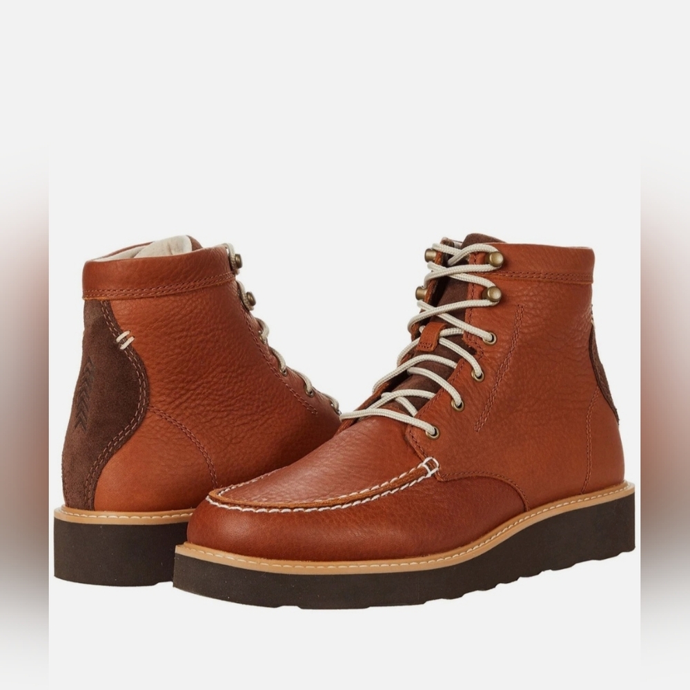 Kodiak Scotia Brown Mocc Vamp Wedge Shoes Women